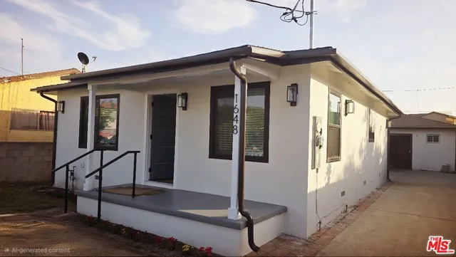 a front view of a house with porch