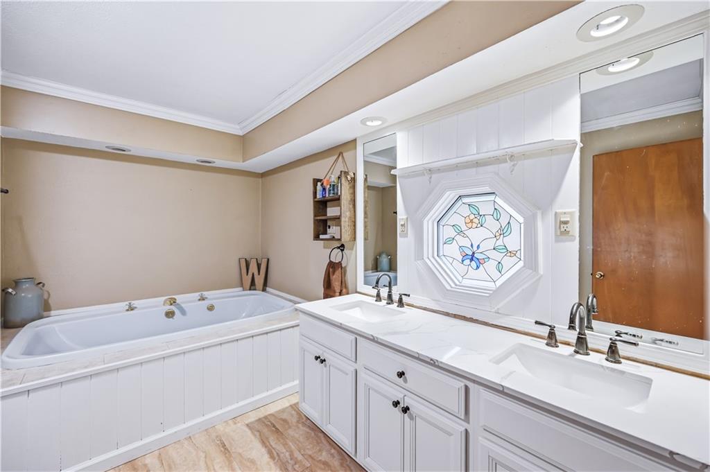 516 Wallace Run Road Darlington, PA 16115 - Photo 21 of 41 Master Bathroom - double vantity, jet tub, standing shower