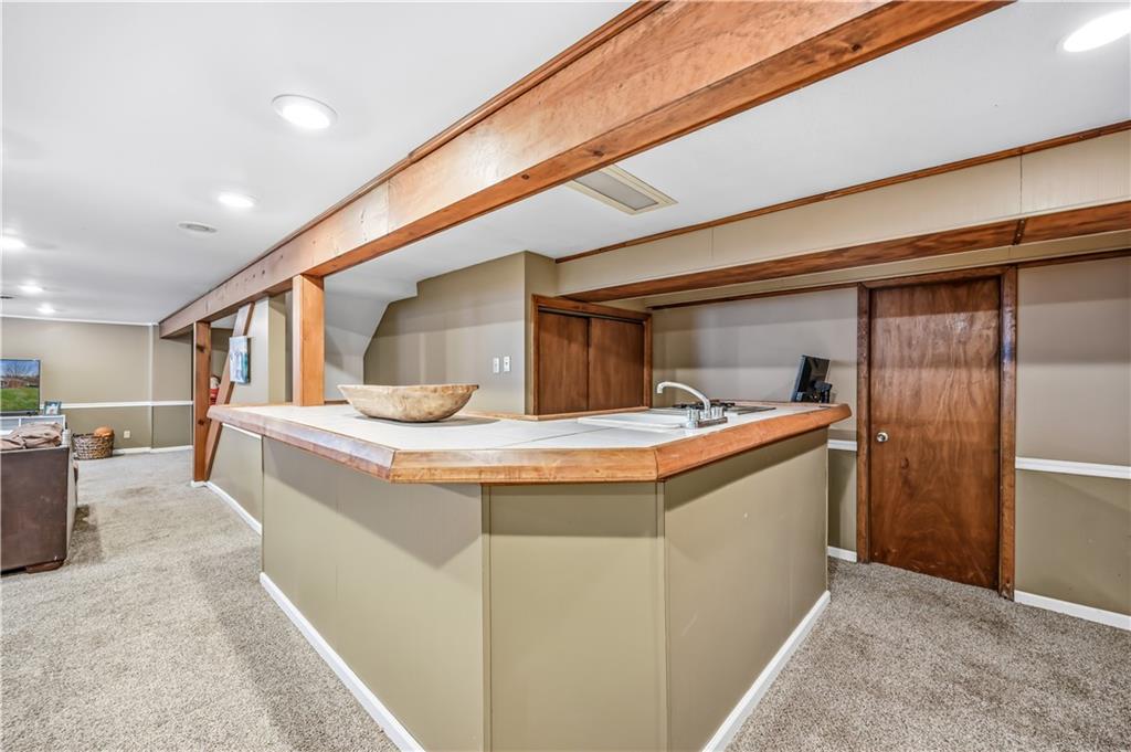 516 Wallace Run Road Darlington, PA 16115 - Photo 35 of 41 Basement Bar