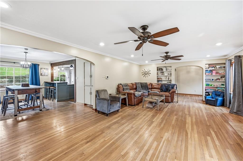 516 Wallace Run Road Darlington, PA 16115 - Photo 10 of 41 Living Room into Dining Room view