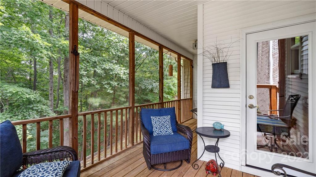 11147 Scullers Run Tega Cay, SC 29708 - Photo 20 of 39 a view of a chair and table in the balcony