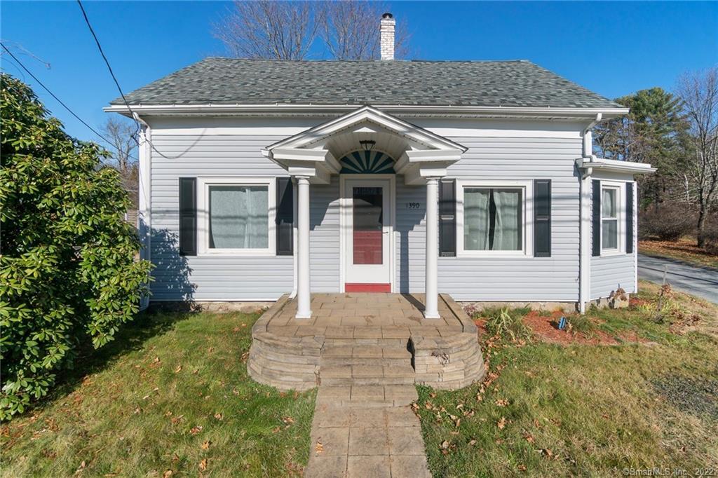 a front view of a house