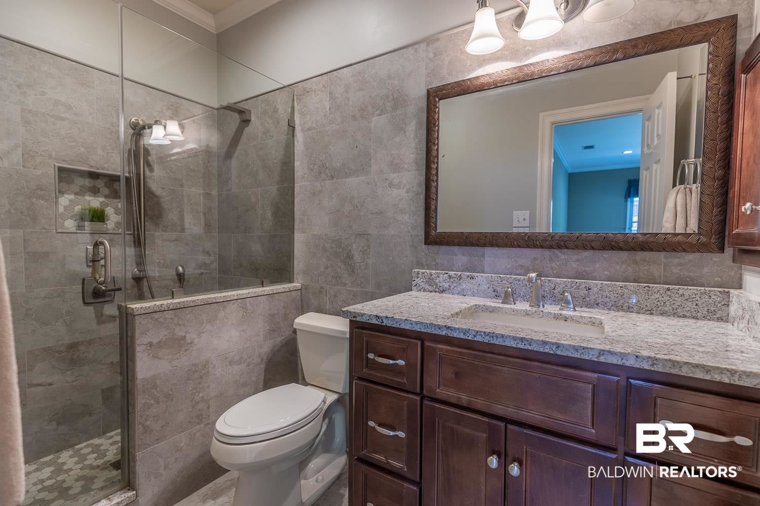 3 Springhill Trace Mobile, AL 36608 - Photo 22 of 35 Bathroom for upstairs media room or another primary bedroom