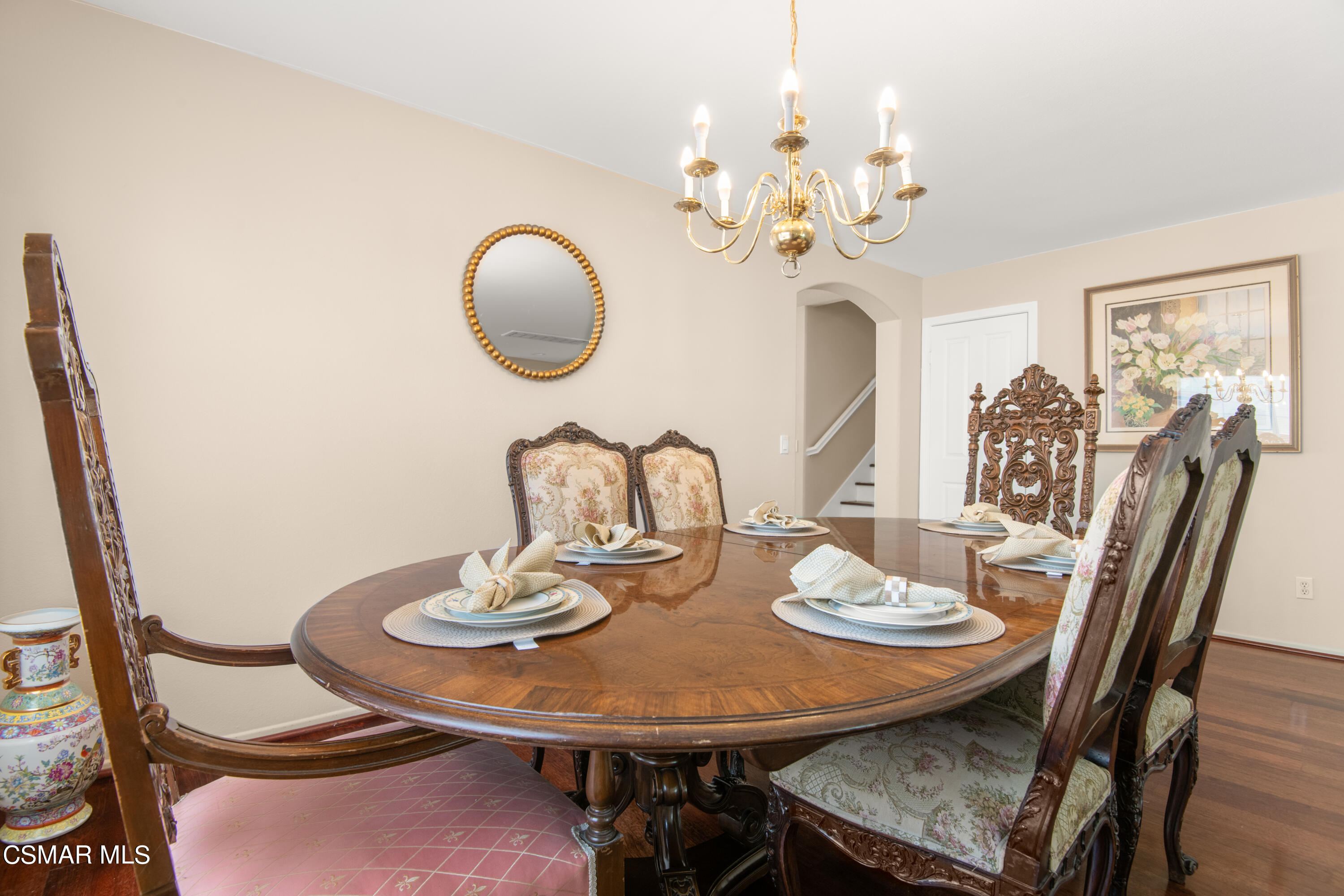 32645 The Old Road Castaic, CA 91384 - Photo 5 of 32 a view of a dining room with furniture and chandelier