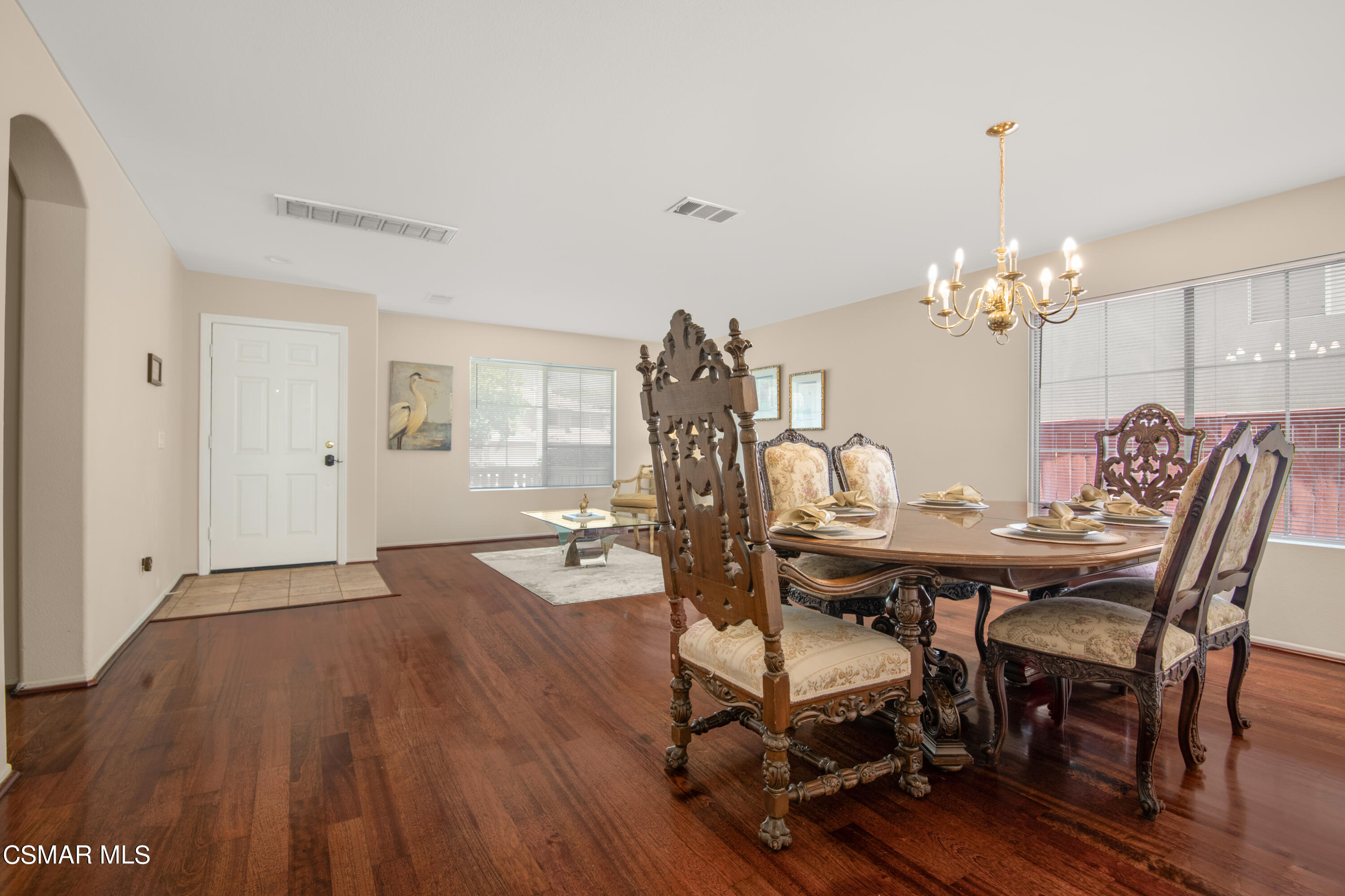 32645 The Old Road Castaic, CA 91384 - Photo 6 of 32 a view of a dining room with furniture and wooden floor