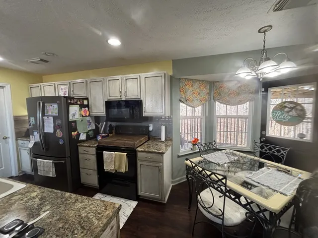 a view of a kitchen counter top space