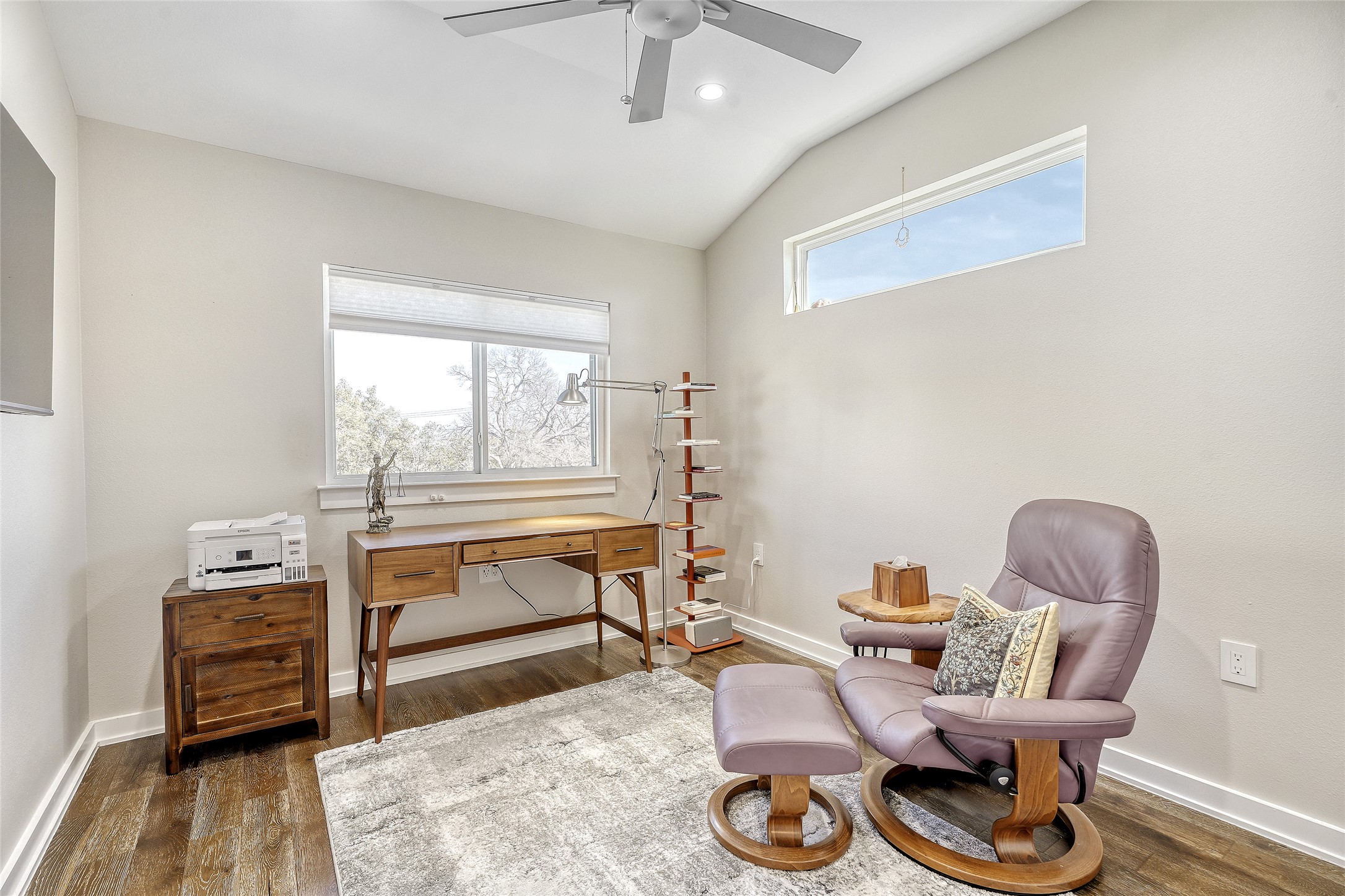 6800 Menchaca Road, Unit 5 Austin, TX 78745 - Photo 4 of 28 a living room with furniture a couch and large window