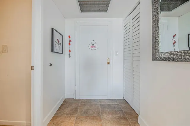 a view of front door