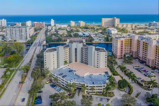 a view of a city with tall buildings