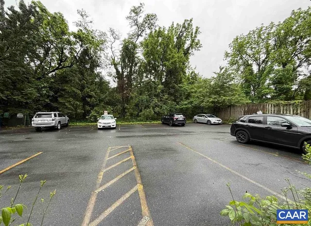 a front view of a building with street view