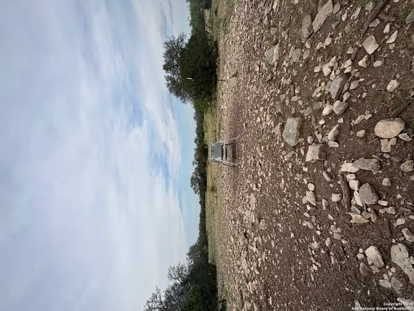 a view of a glass door