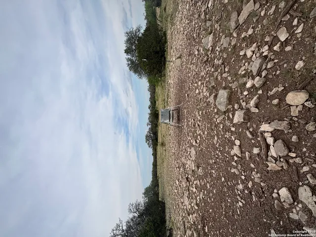 a view of a glass door