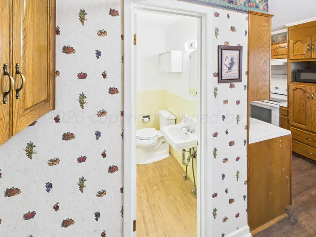 a bathroom with a sink and a toilet