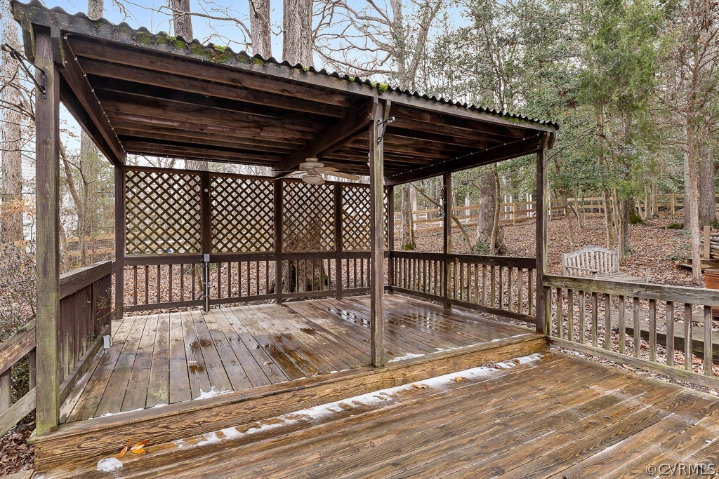 7250 Beach Road Chesterfield, VA 23832 - Photo 34 of 46 a view of backyard with a deck