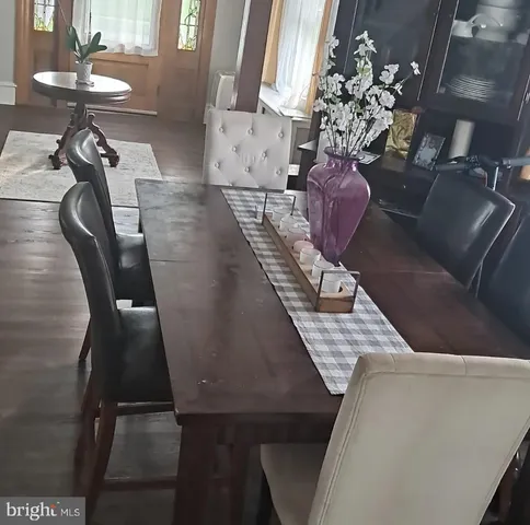 a view of balcony with furniture