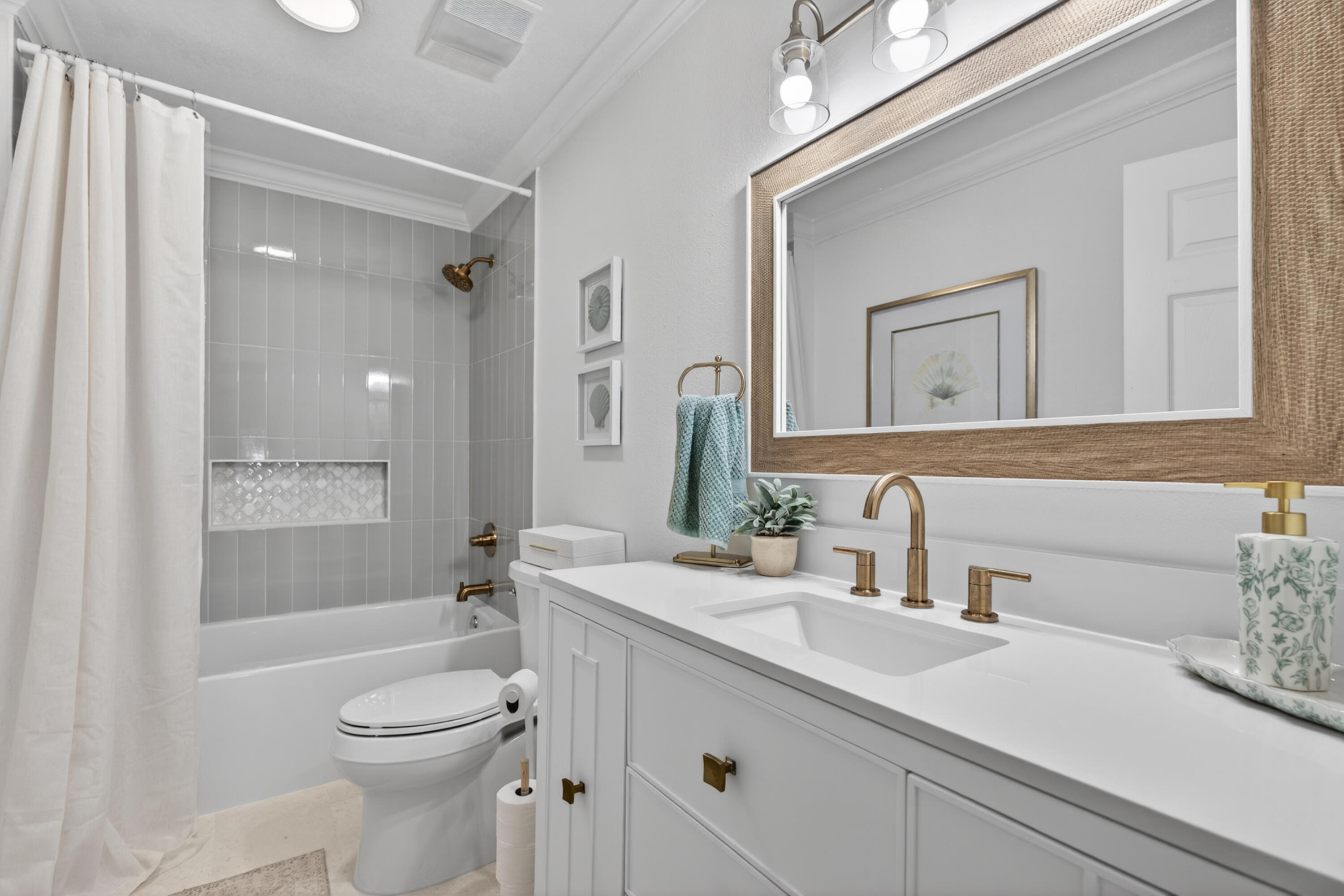 209 Santa Barbara Avenue Santa Rosa Beach, FL 32459 - Photo 25 of 78 a bathroom with a sink a toilet and shower