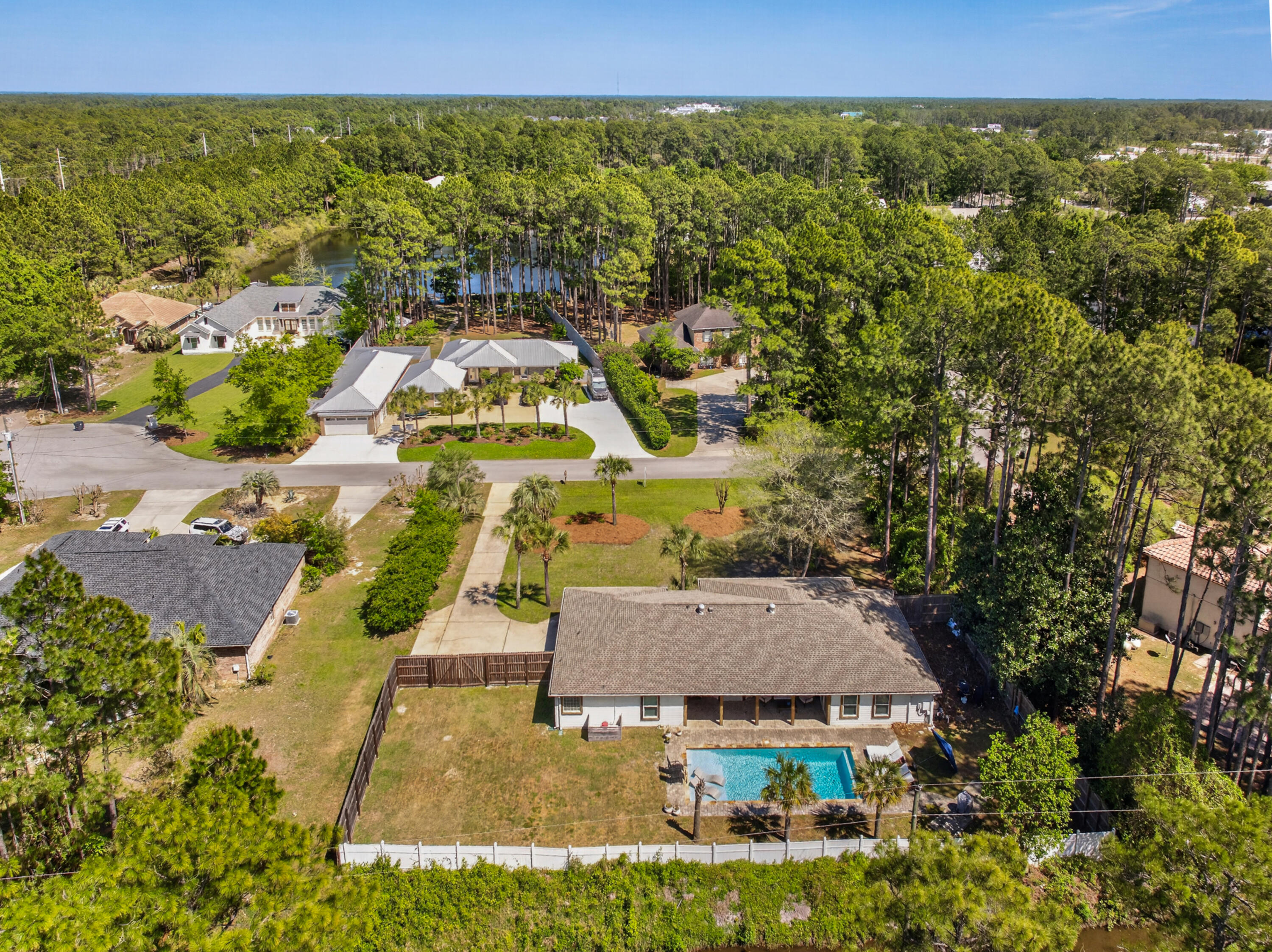 209 Santa Barbara Avenue Santa Rosa Beach, FL 32459 - Photo 68 of 78 an aerial view of residential houses with outdoor space