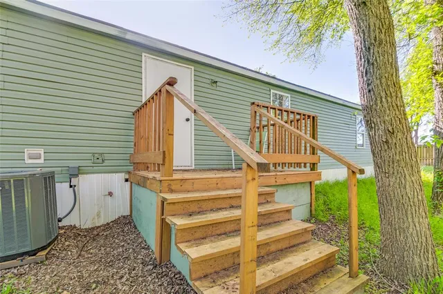 a view of a balcony with an outdoor space