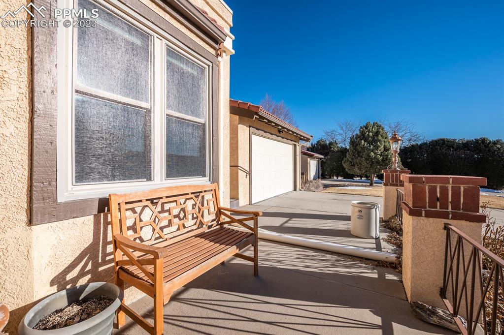 1303 Rancho Del Sol Pueblo, CO 81008 - Photo 5 of 36 a view of a bench in balcony