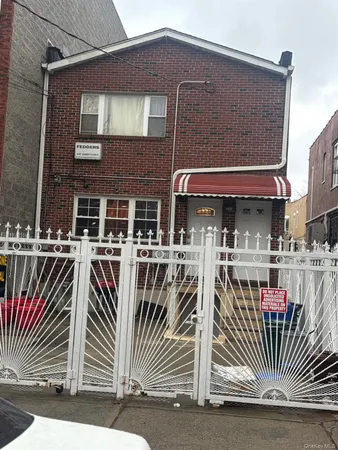 a front view of a house