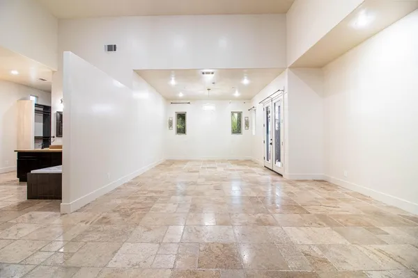 a view of an entryway of a house