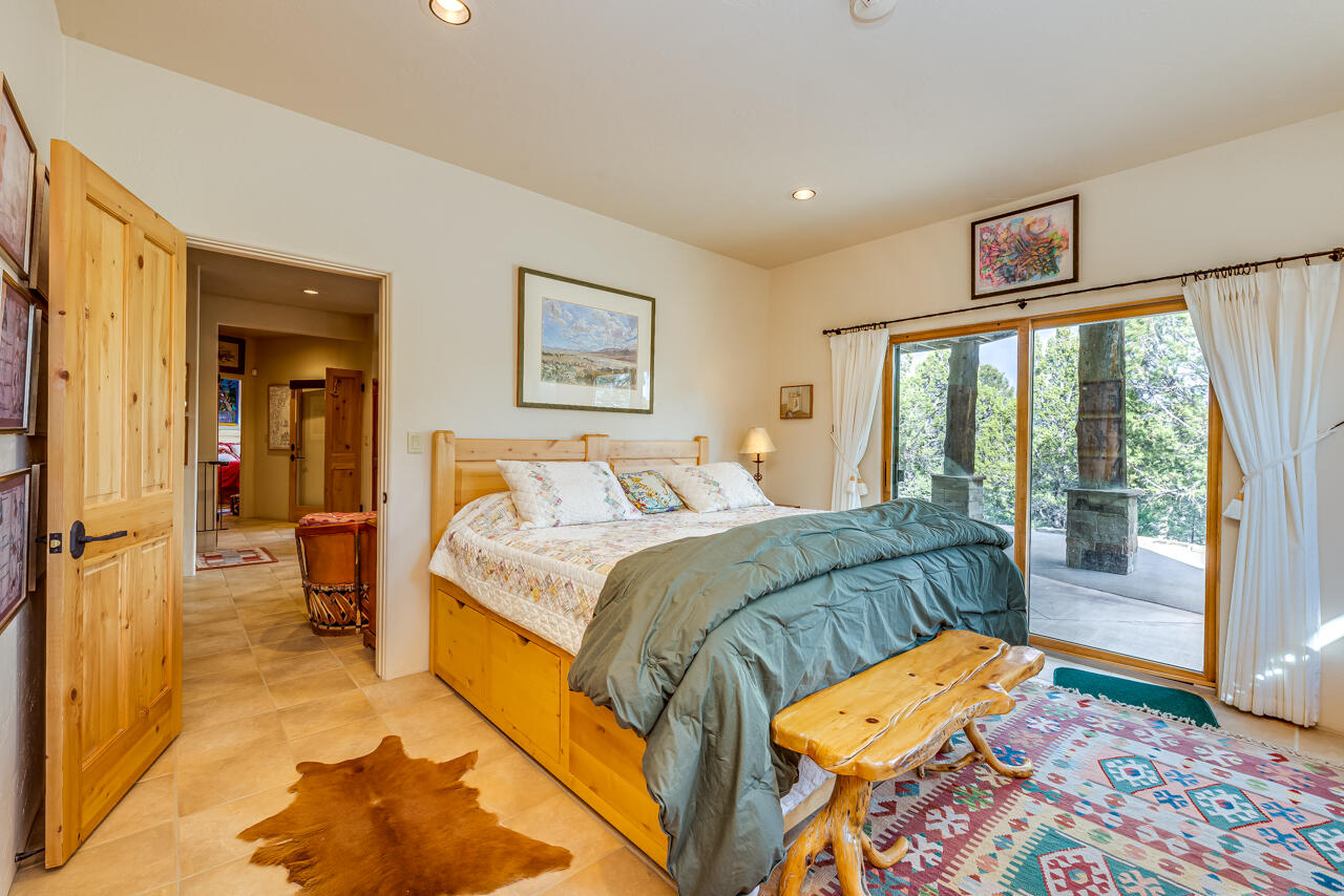 499 Waterview Lane Ridgway, CO 81432 - Photo 19 of 43 a bedroom with a bed and a painting on the wall