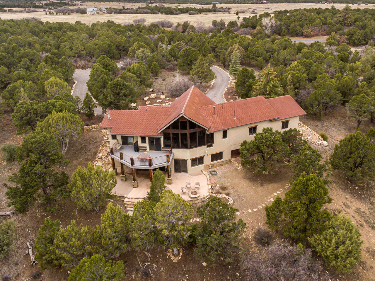 499 Waterview Lane Ridgway, CO 81432 - Photo 2 of 43 an aerial view of a house with a garden