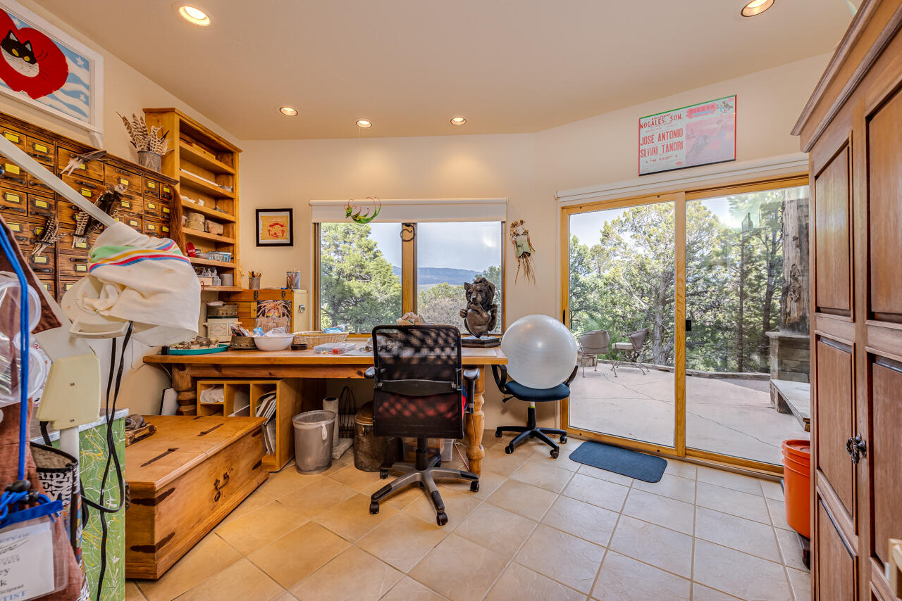 499 Waterview Lane Ridgway, CO 81432 - Photo 25 of 43 a view of a livingroom with workspace and a window