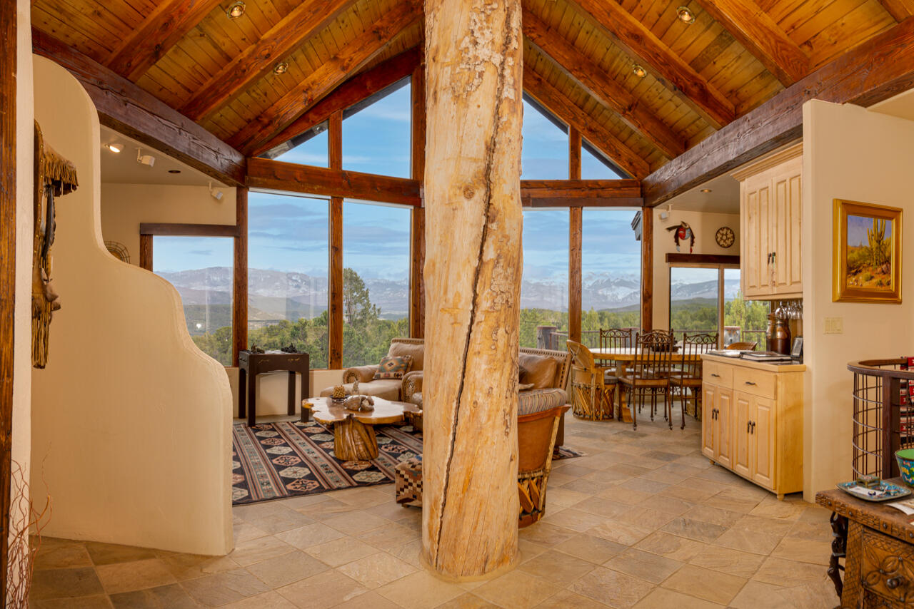 499 Waterview Lane Ridgway, CO 81432 - Photo 5 of 43 a view of a livingroom with furniture and floor to ceiling window