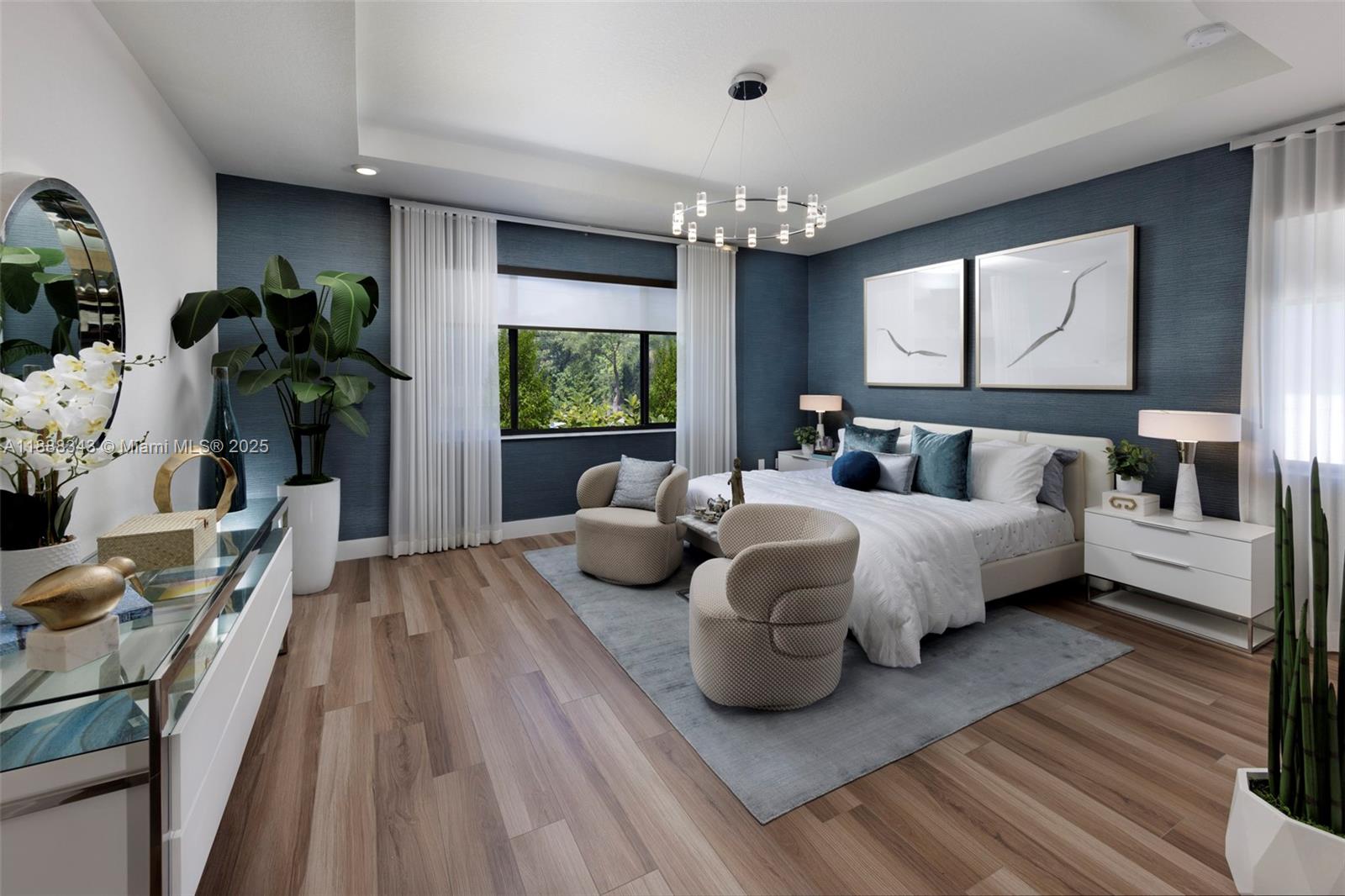 8259 Southwest 120th Terrace Miami, FL 33156 - Photo 11 of 25 a bedroom with bed and a large window