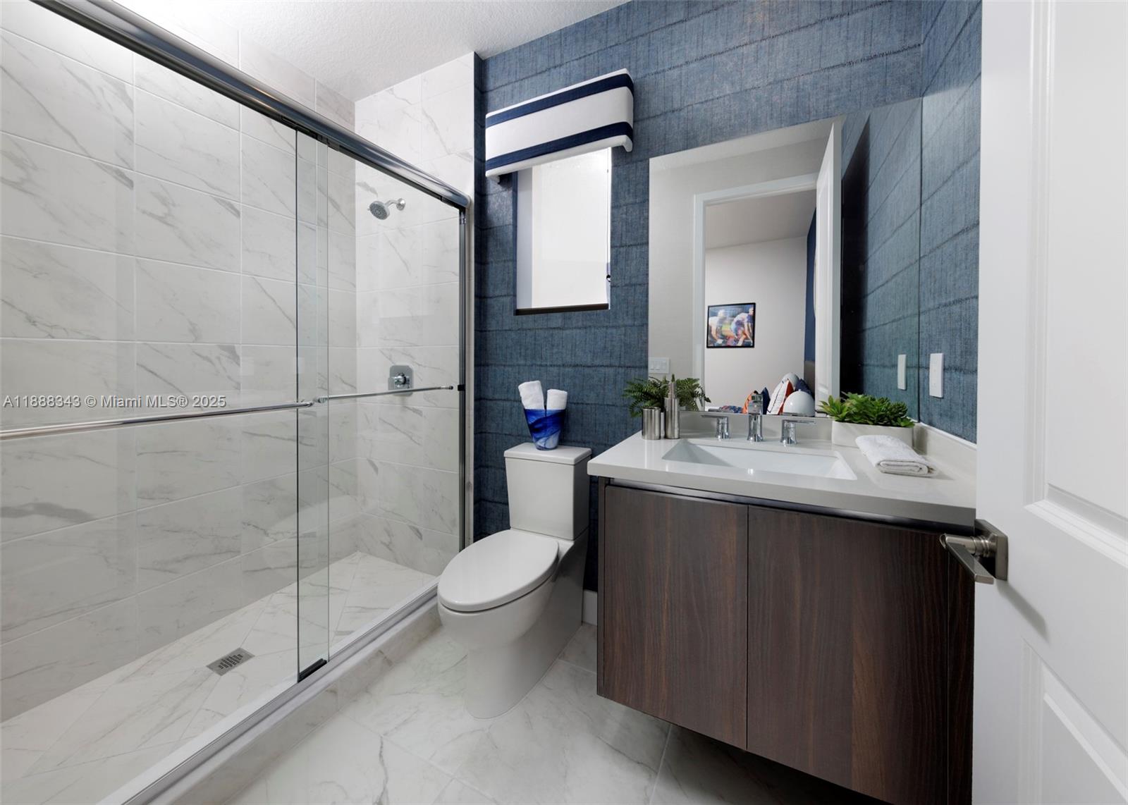 8259 Southwest 120th Terrace Miami, FL 33156 - Photo 17 of 25 a bathroom with a sink and a mirror