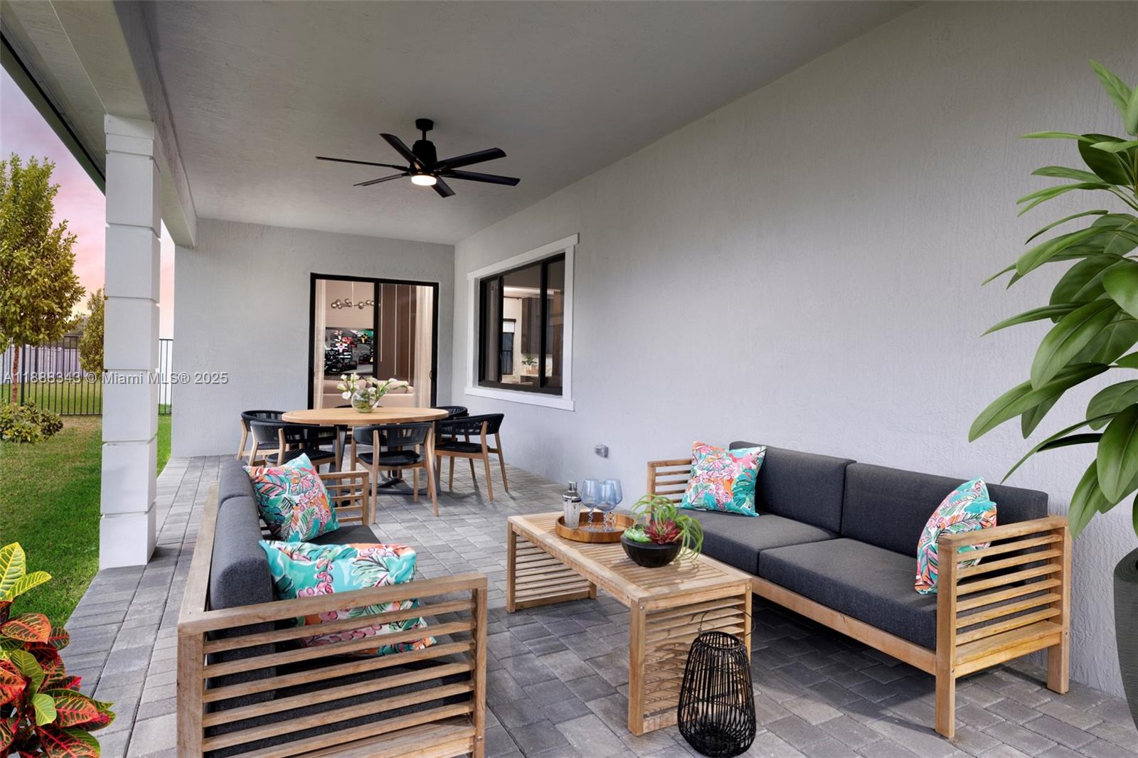 8259 Southwest 120th Terrace Miami, FL 33156 - Photo 25 of 25 a living room with furniture and a potted plant