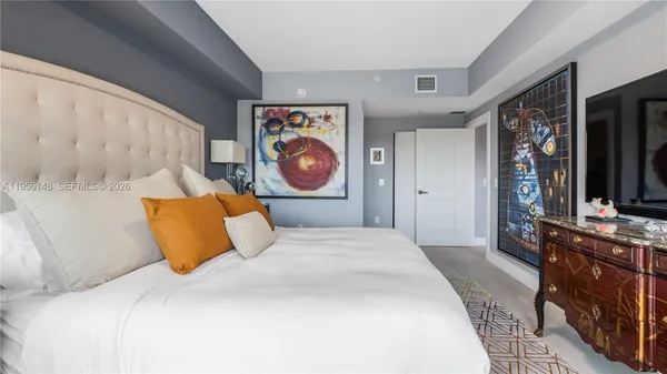 a view of a city with tall buildings