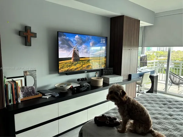 a view of a city with tall buildings