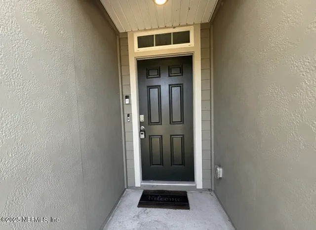 a view of front door