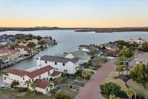 an aerial view of multiple house