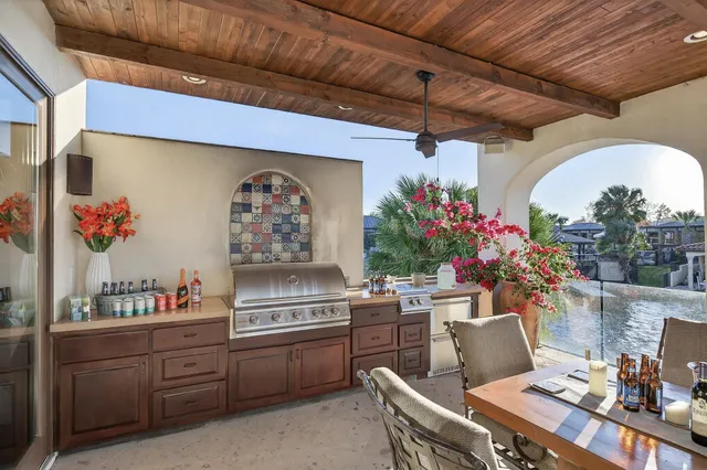 a workspace with furniture