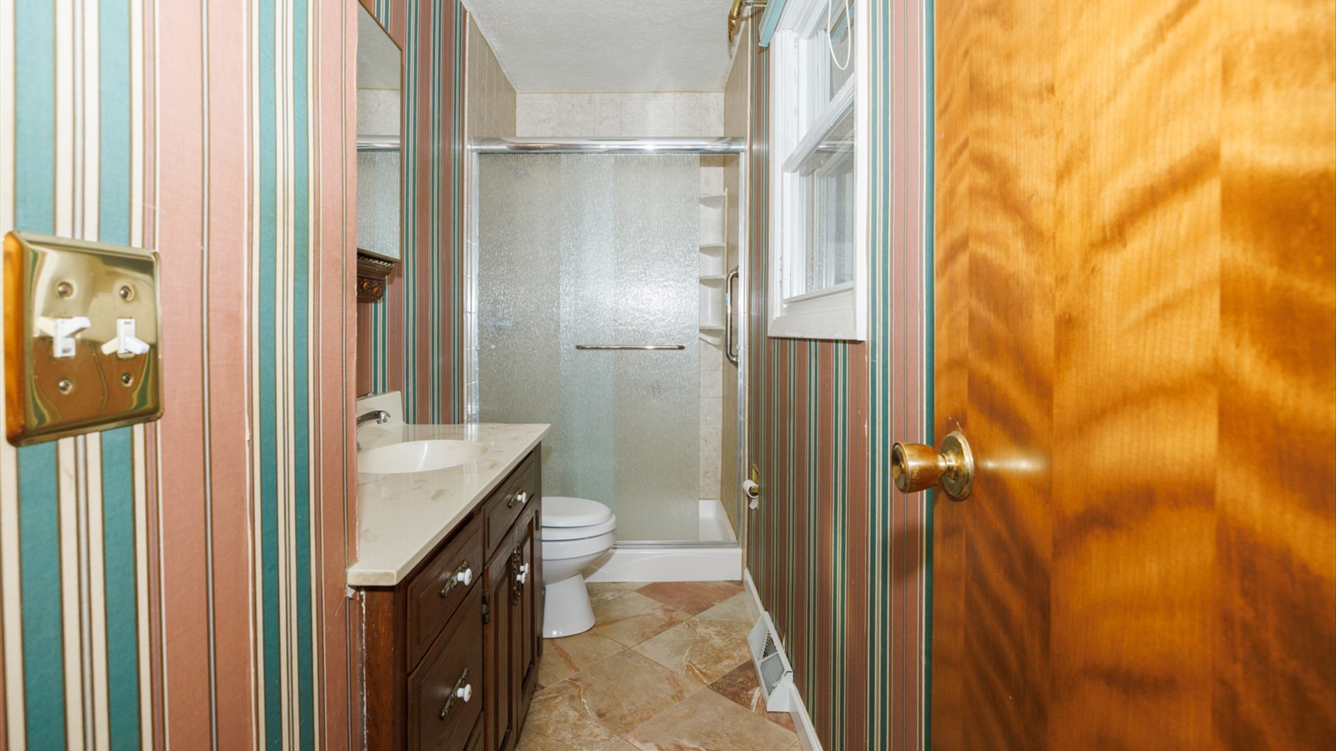 103 Cheltenham Drive Normal, IL 61761 - Photo 11 of 47 a bathroom with a granite countertop sink and a mirror