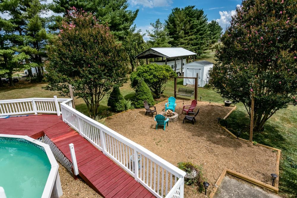 6529 Cross Keys Road Mount Crawford, VA 22841 - Photo 36 of 57 a view of a chairs and table in the balcony