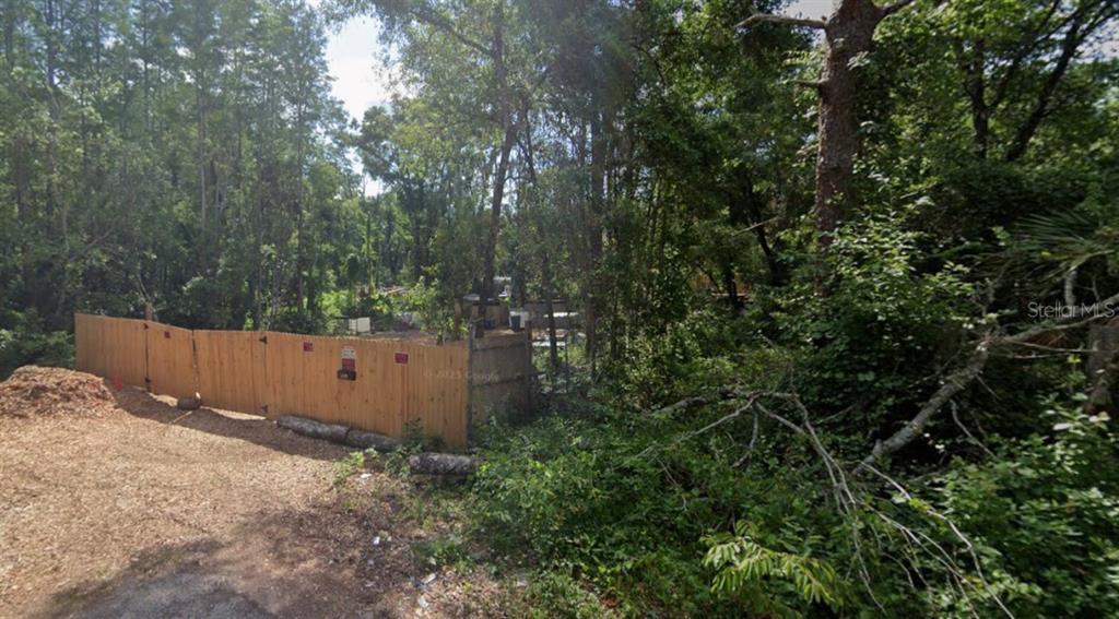 a backyard of a house