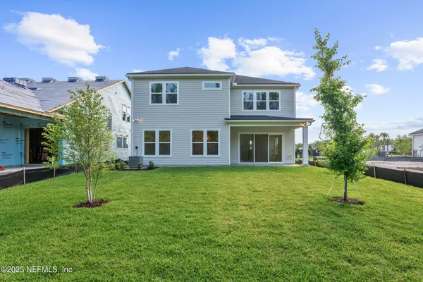 a view of a golf course with a garden