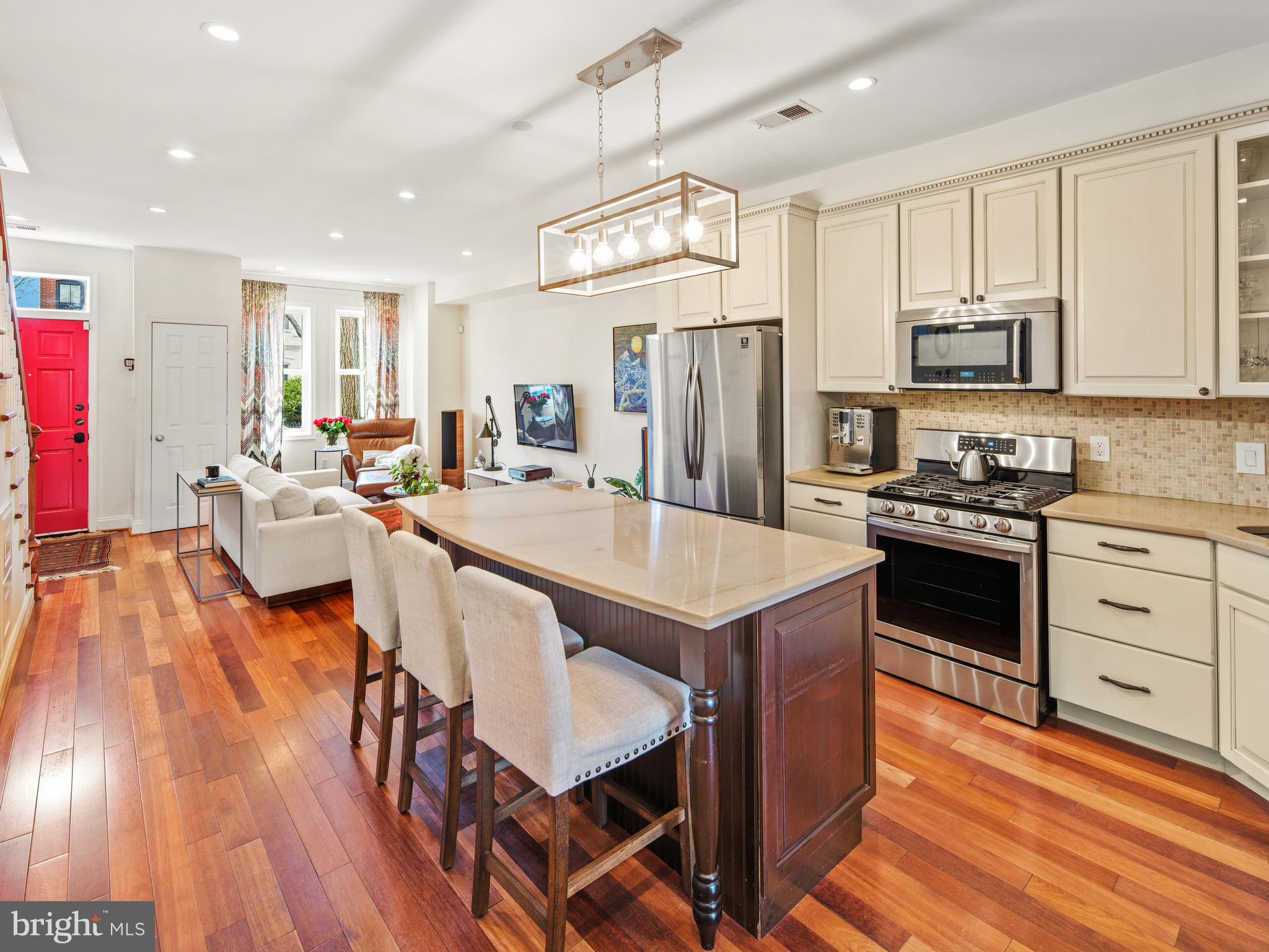 527 10th Street Southeast Washington, DC 20003 - Photo 19 of 64 Open Concept Kitchen Filled With Light