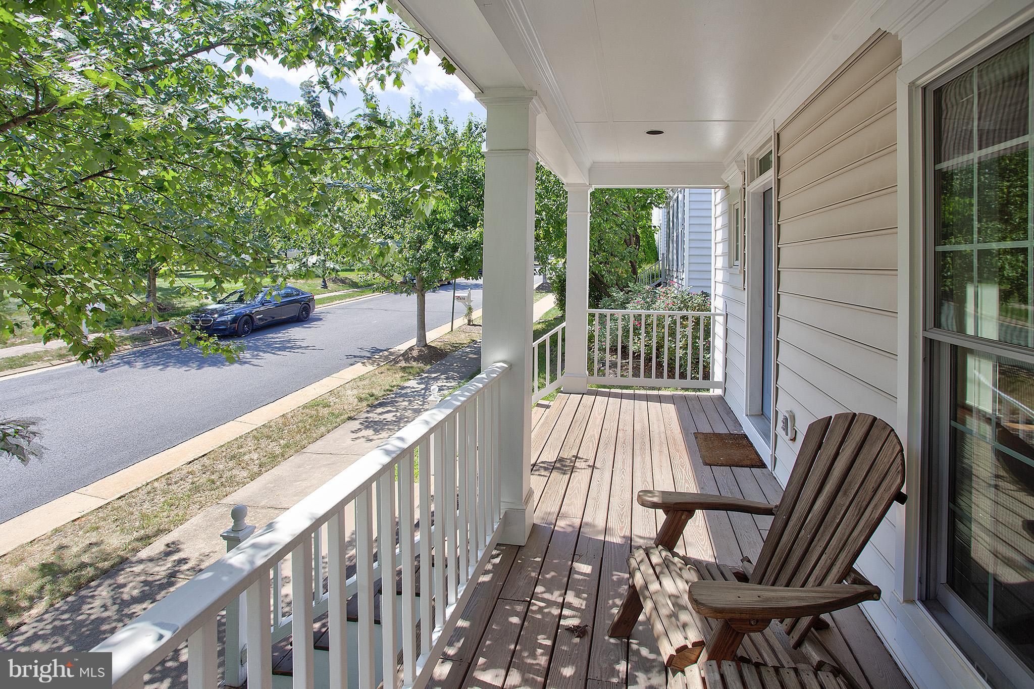 Front porch with views of the open space areas