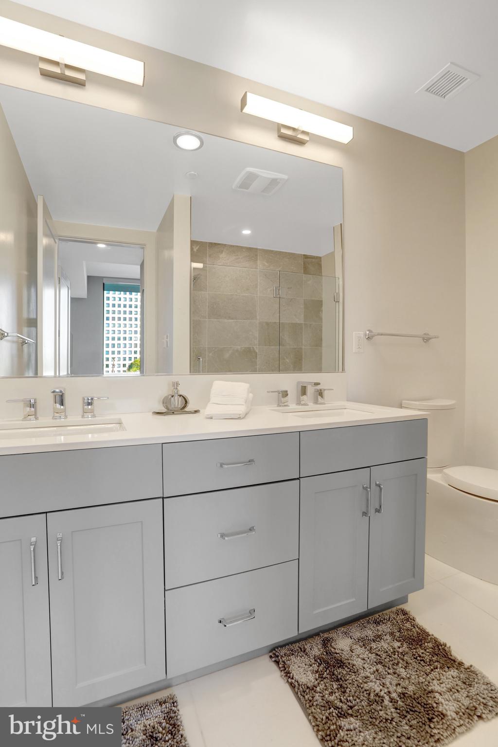 801 North Fairfax Street, Unit 314 Alexandria, VA 22314 - Photo 21 of 61 a bathroom with a sink and a mirror
