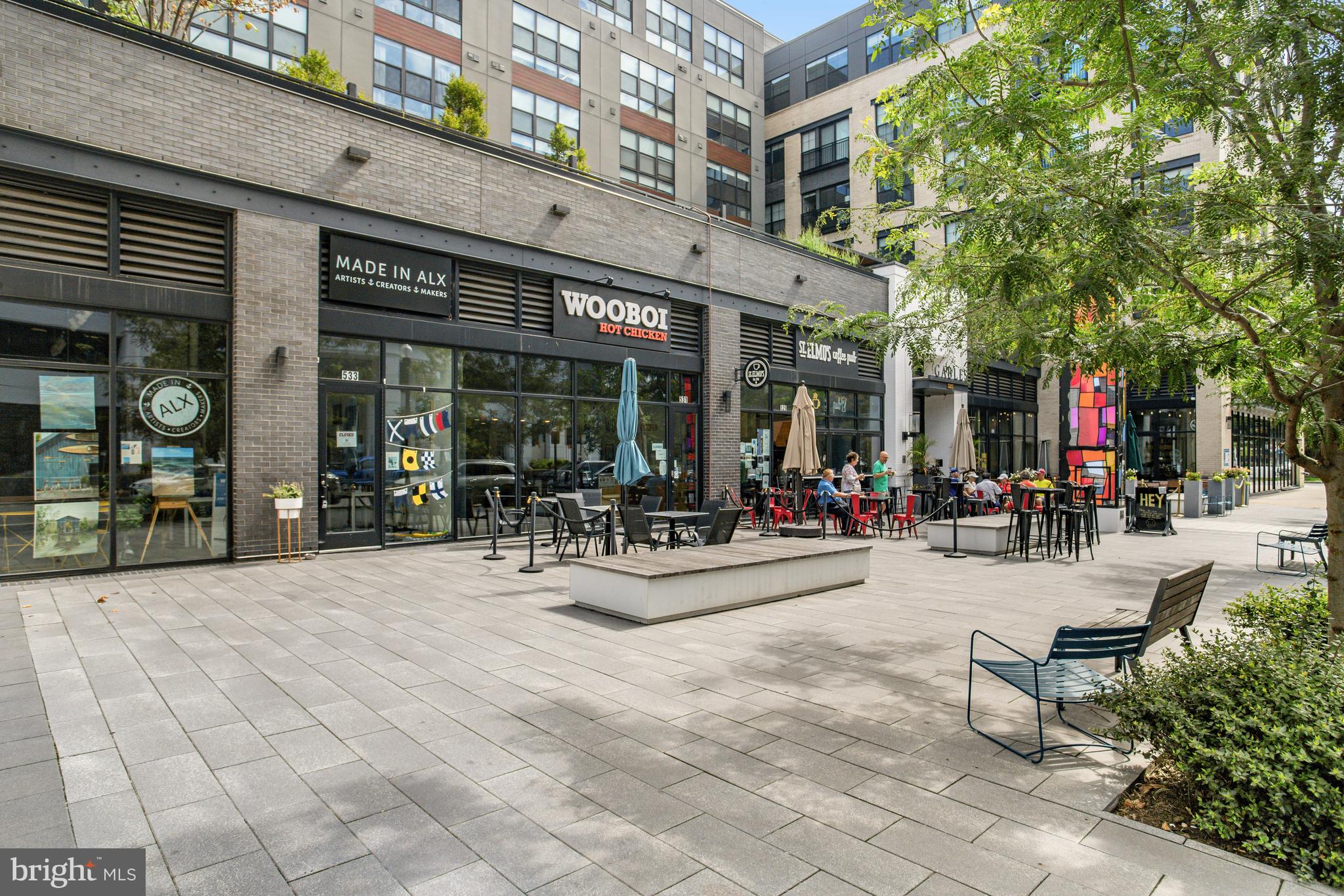 801 North Fairfax Street, Unit 314 Alexandria, VA 22314 - Photo 51 of 61 a view of a building with sitting area
