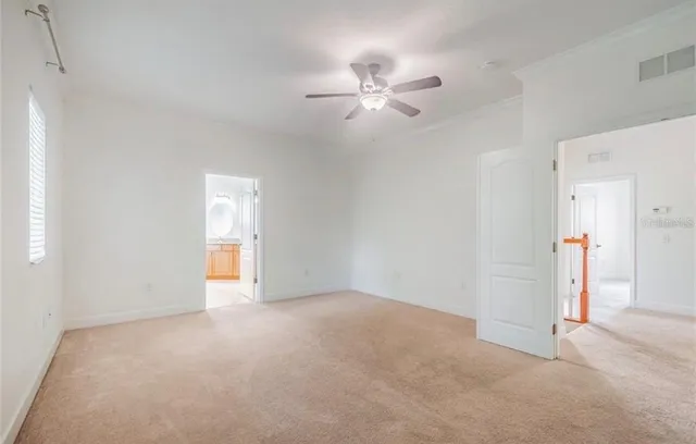 a view of an empty room