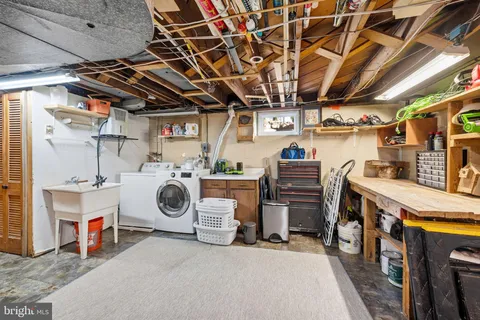 a view of storage and utility room