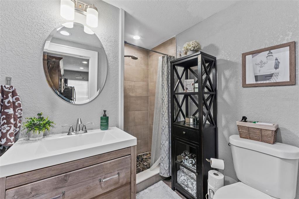 1326 17th Terrace North St. Petersburg, FL 33704 - Photo 12 of 28 a bathroom with a toilet a sink and mirror