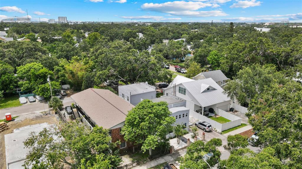 1326 17th Terrace North St. Petersburg, FL 33704 - Photo 28 of 28 an aerial view of a house with yard and outdoor seating