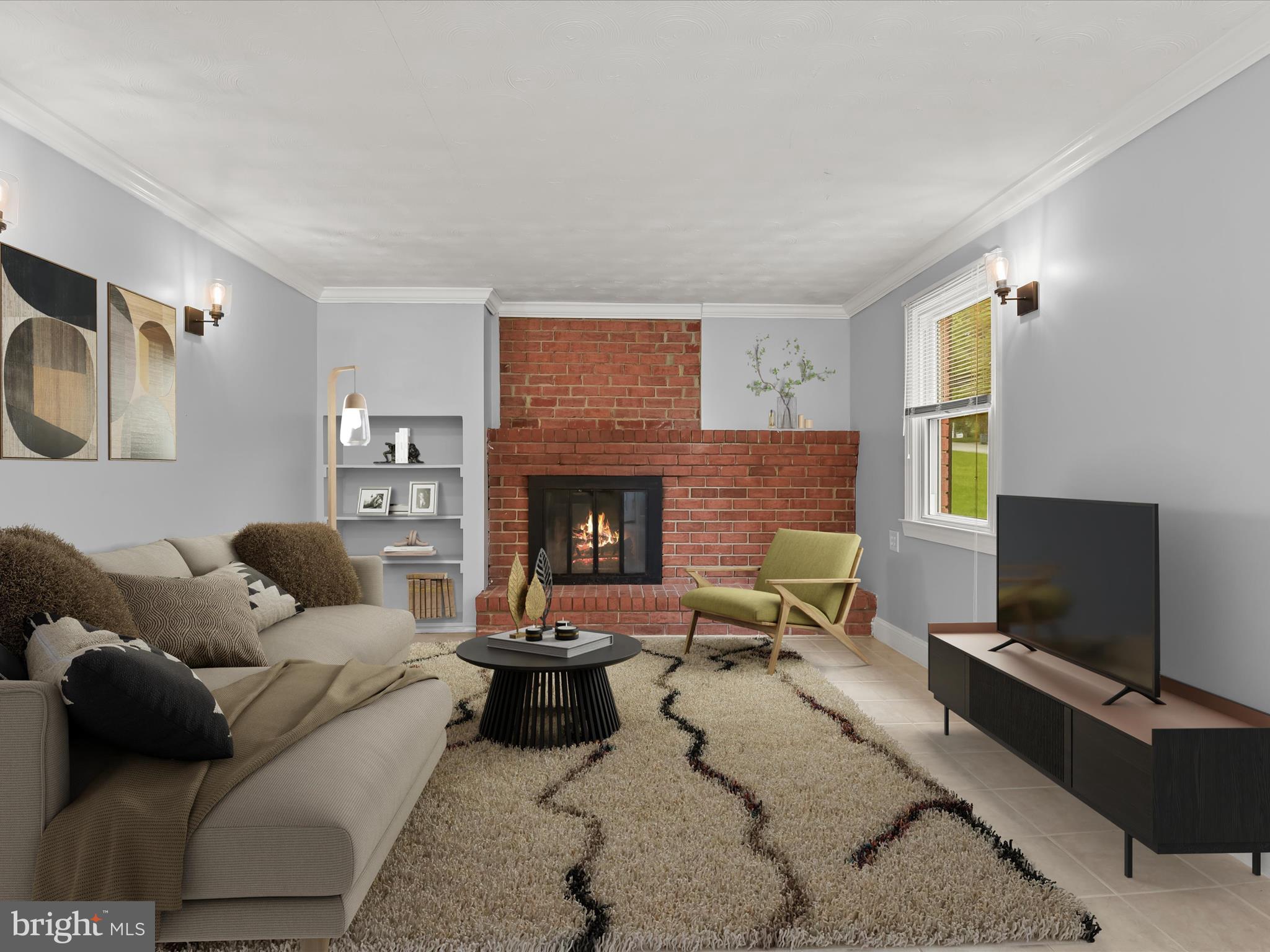 10006 Fox Den Road Ellicott City, MD 21042 - Photo 4 of 42 Entry level family room w/ WB fireplace